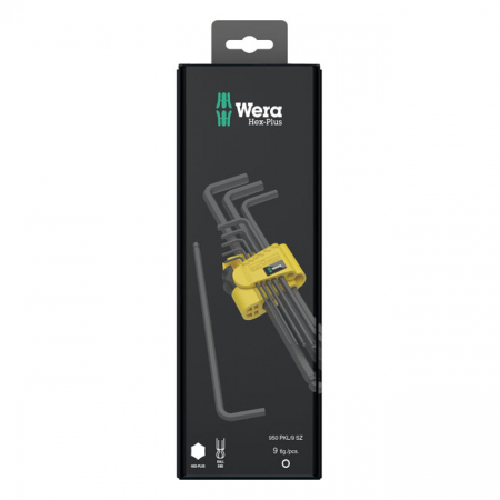 WERA HEX KEY SET BLACKLASER - US SIZES