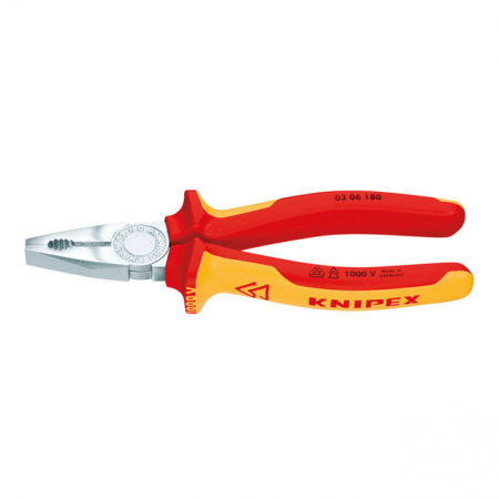 KNIPEX COMBINATION PLIERS 180MM VDE