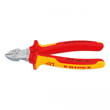 KNIPEX DIAGONAL INSULATION STRIPPERS 160MM VDE