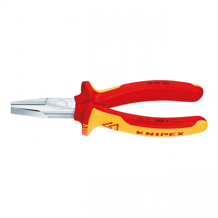 KNIPEX FLAT NOSE PLIERS 160 MM VDE