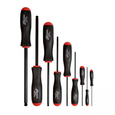 BONDHUS, HEX BALL-END ALLEN SCREWDRIVER SET METRIC