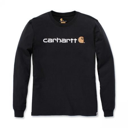 CARHARTT LONG SLEEVE T-SHIRT CORE LOGO BLACK