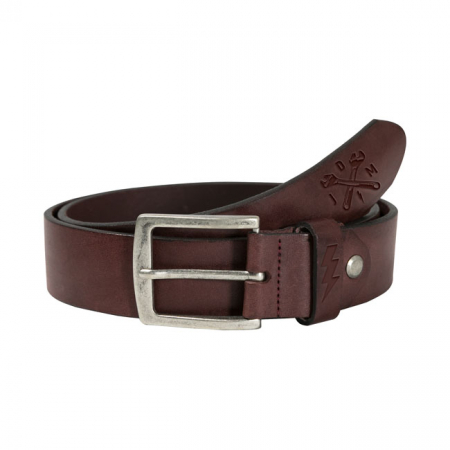 JOHN DOE LEATHER BELT CROSS TOOL DARK BROWN