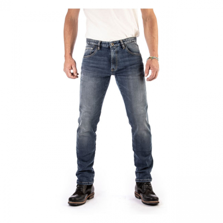 ROKKER TAPERED SLIM ROKKERTECH JEANS, MEDIUM WASH