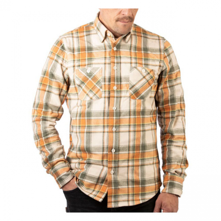 ROKKER COLORADO SHIRT, BEIGE/ORANGE