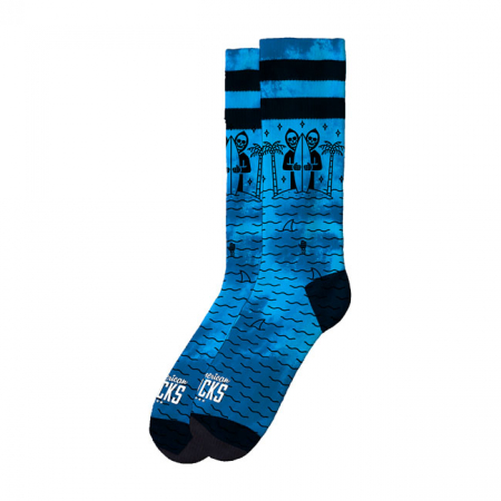 AMERICAN SOCKS SIGNATURE SURF REAPER, DOUBLE BLACK STRIPED