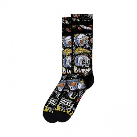 AMERICAN SOCKS SIGNATURE LUCKY VANDALS, DOUBLE BLACK STRIPED