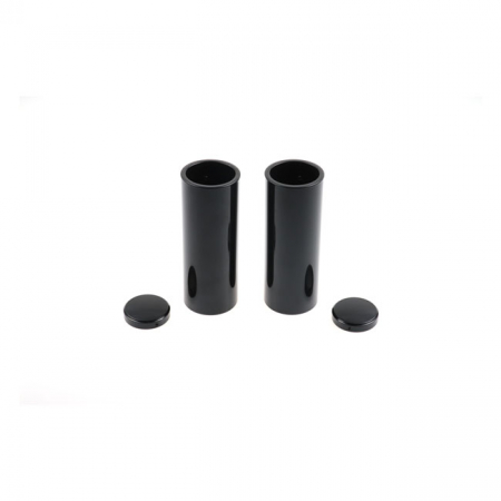 CULT-WERK, 4-PIECE FORK TUBE COVER KIT. GLOSS BLACK