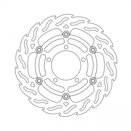 MOTO-MASTER FLAME SERIES FLOATING BRAKE ROTOR