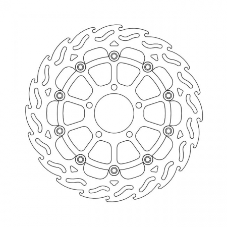 MOTO-MASTER FLAME SERIES FLOATING BRAKE ROTOR