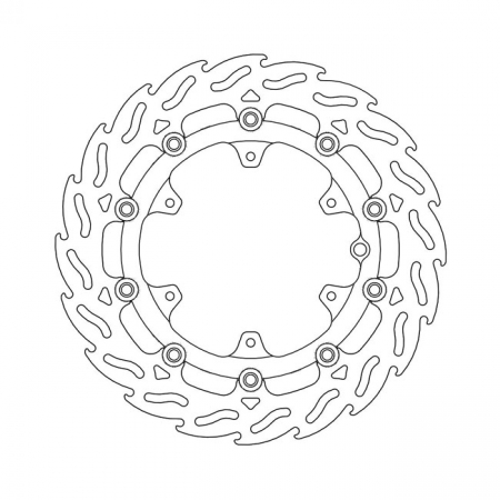 MOTO-MASTER FLAME SERIES FLOATING BRAKE ROTOR