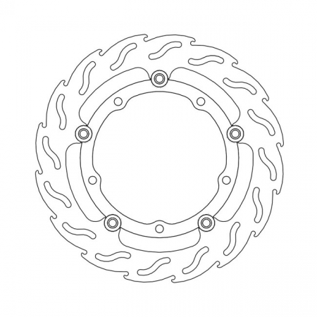 MOTO-MASTER FLAME SERIES FLOATING BRAKE ROTOR