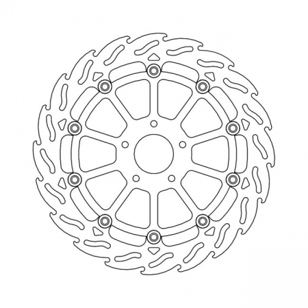 MOTO-MASTER FLAME SERIES FLOATING BRAKE ROTOR