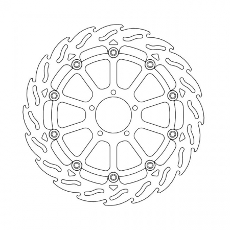 MOTO-MASTER FLAME SERIES FLOATING BRAKE ROTOR