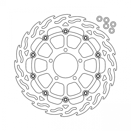 MOTO-MASTER FLAME SERIES FLOATING BRAKE ROTOR