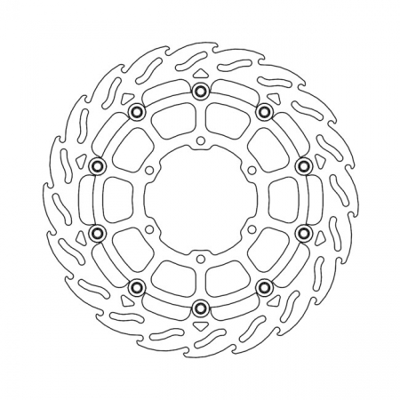 MOTO-MASTER FLAME SERIES FLOATING BRAKE ROTOR