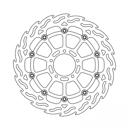 MOTO-MASTER FLAME SERIES FLOATING BRAKE ROTOR