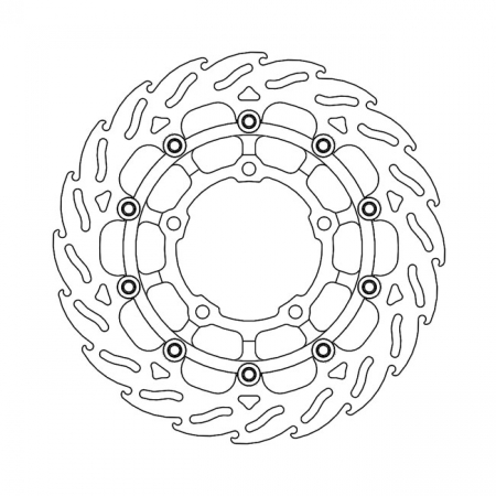 MOTO-MASTER FLAME SERIES FLOATING BRAKE ROTOR