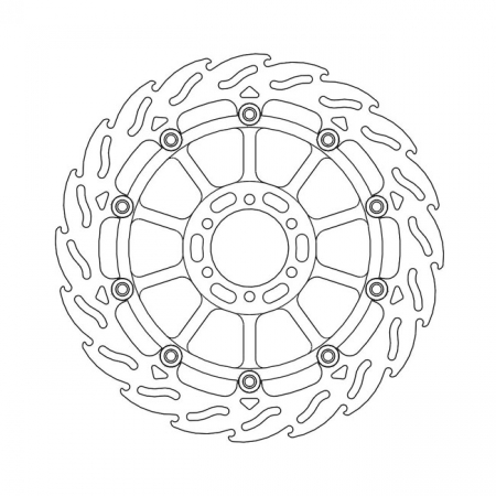 MOTO-MASTER FLAME SERIES FLOATING BRAKE ROTOR