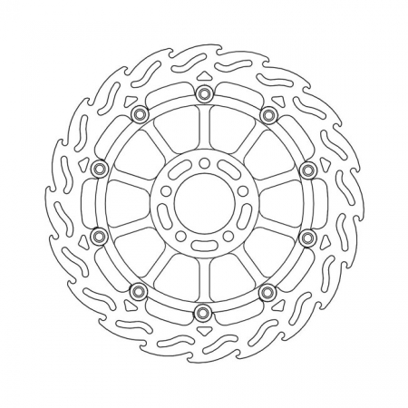 MOTO-MASTER FLAME SERIES FLOATING BRAKE ROTOR