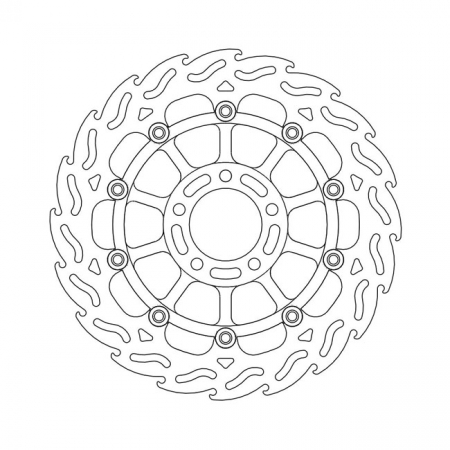 MOTO-MASTER FLAME SERIES FLOATING BRAKE ROTOR