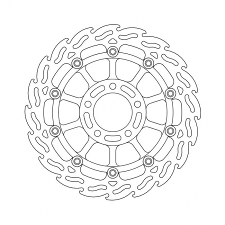 MOTO-MASTER FLAME SERIES FLOATING BRAKE ROTOR