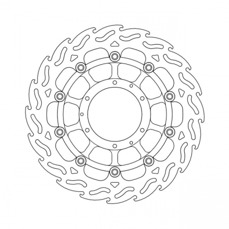 MOTO-MASTER FLAME SERIES FLOATING BRAKE ROTOR