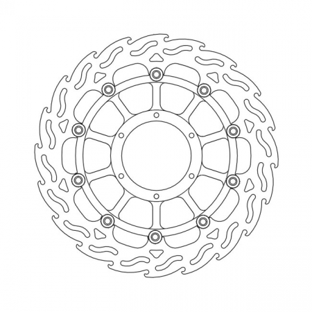 MOTO-MASTER FLAME SERIES FLOATING BRAKE ROTOR