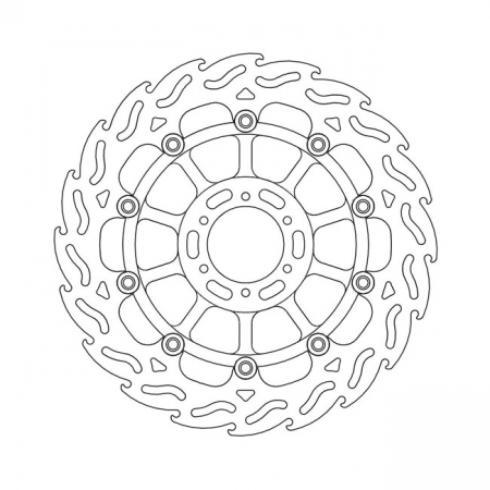 MOTO-MASTER FLAME SERIES FLOATING BRAKE ROTOR