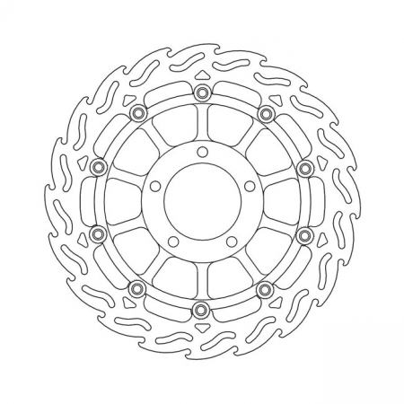 MOTO-MASTER FLAME SERIES FLOATING BRAKE ROTOR