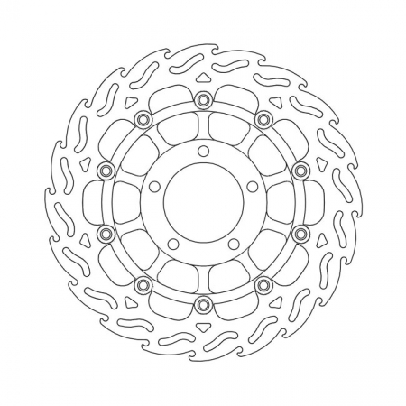 MOTO-MASTER FLAME SERIES FLOATING BRAKE ROTOR