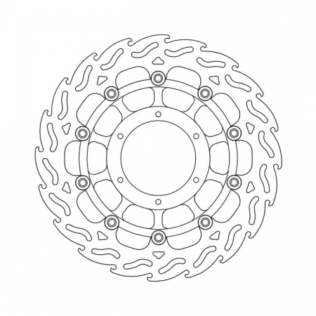 MOTO-MASTER FLAME SERIES FLOATING BRAKE ROTOR