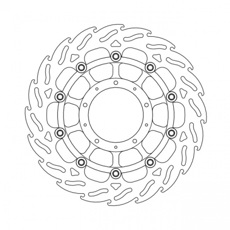 MOTO-MASTER FLAME SERIES FLOATING BRAKE ROTOR