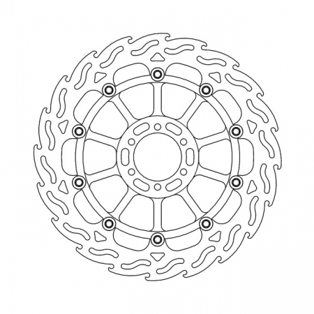 MOTO-MASTER FLAME SERIES FLOATING BRAKE ROTOR