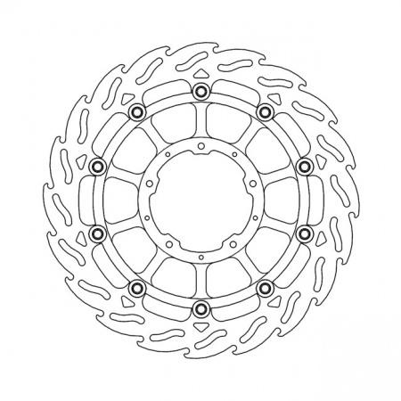 MOTO-MASTER FLAME SERIES FLOATING BRAKE ROTOR