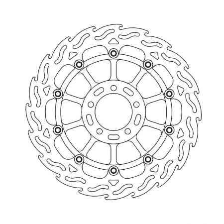 MOTO-MASTER FLAME SERIES FLOATING BRAKE ROTOR