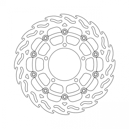 MOTO-MASTER FLAME SERIES FLOATING BRAKE ROTOR