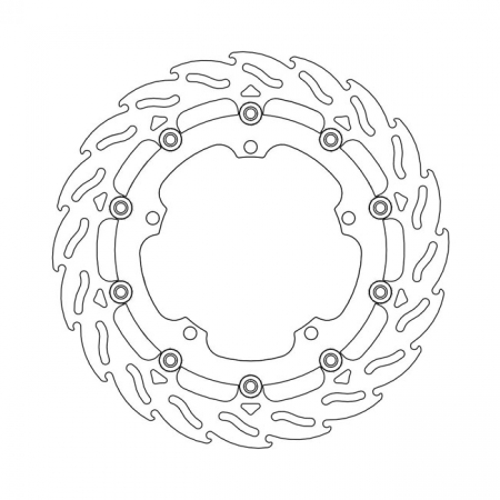 MOTO-MASTER FLAME SERIES FLOATING BRAKE ROTOR