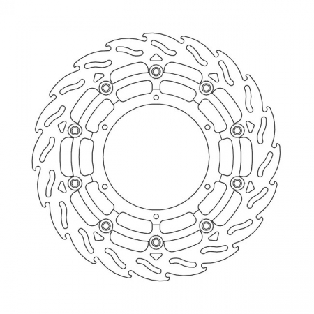 MOTO-MASTER FLAME SERIES FLOATING BRAKE ROTOR