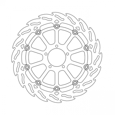 MOTO-MASTER FLAME SERIES FLOATING BRAKE ROTOR