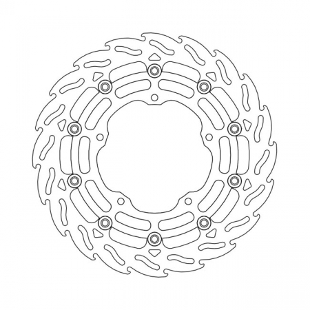 MOTO-MASTER FLAME SERIES FLOATING BRAKE ROTOR