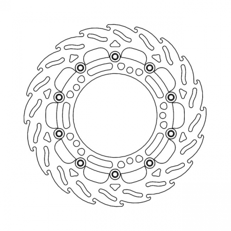 *6 DAYS EXTRA TRANSIT TIME* MOTO-MASTER FLAME SERIES FLOATING BRAKE