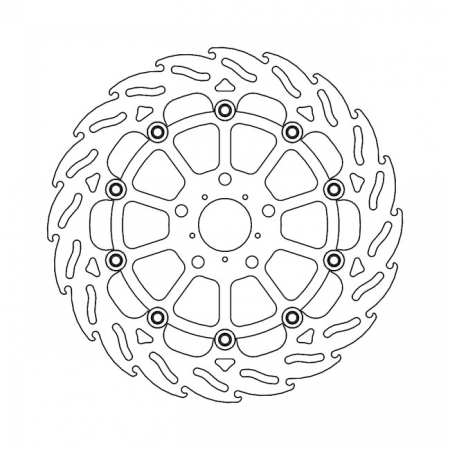 MOTO-MASTER FLAME SERIES FLOATING BRAKE ROTOR