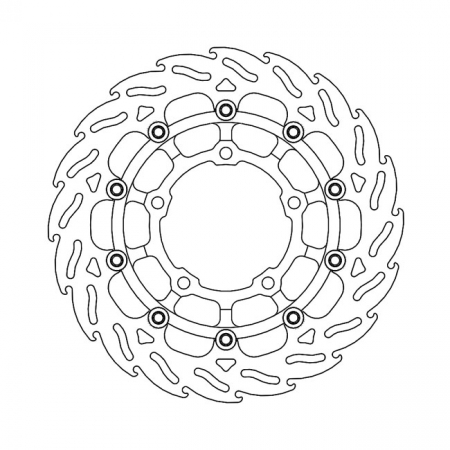 MOTO-MASTER FLAME SERIES FLOATING BRAKE ROTOR