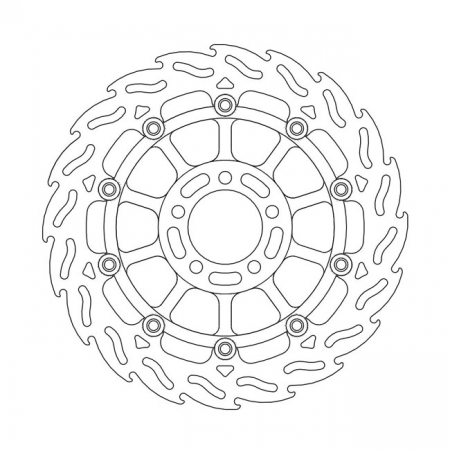 MOTO-MASTER FLAME SERIES FLOATING BRAKE ROTOR