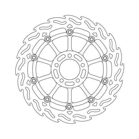 MOTO-MASTER FLAME SERIES FLOATING BRAKE ROTOR