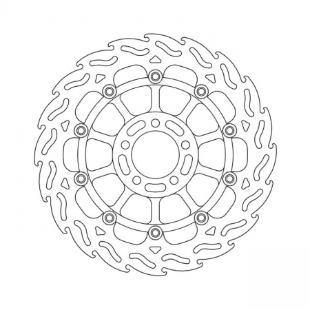 MOTO-MASTER FLAME SERIES FLOATING BRAKE ROTOR