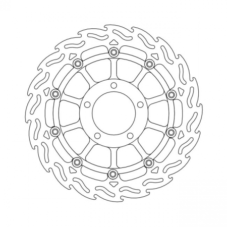 MOTO-MASTER FLAME SERIES FLOATING BRAKE ROTOR