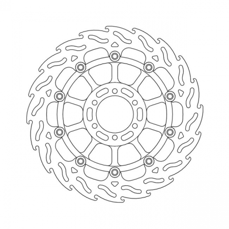 MOTO-MASTER FLAME SERIES FLOATING BRAKE ROTOR