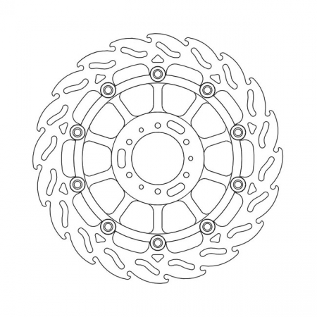 MOTO-MASTER FLAME SERIES FLOATING BRAKE ROTOR